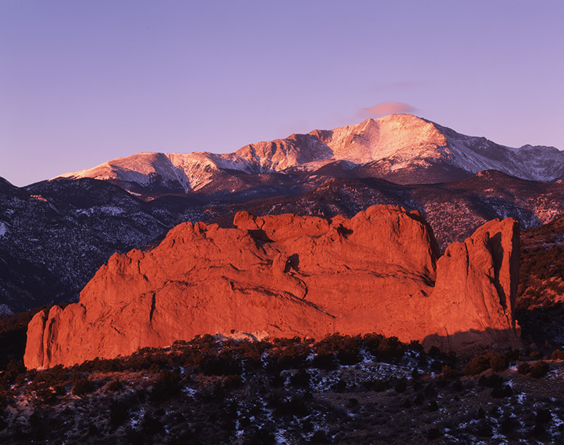 Pikes PeakColorado Garden of the Gods Colorado Springs mountainsNorth