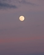 Wichita Mountain  Sunset Moon