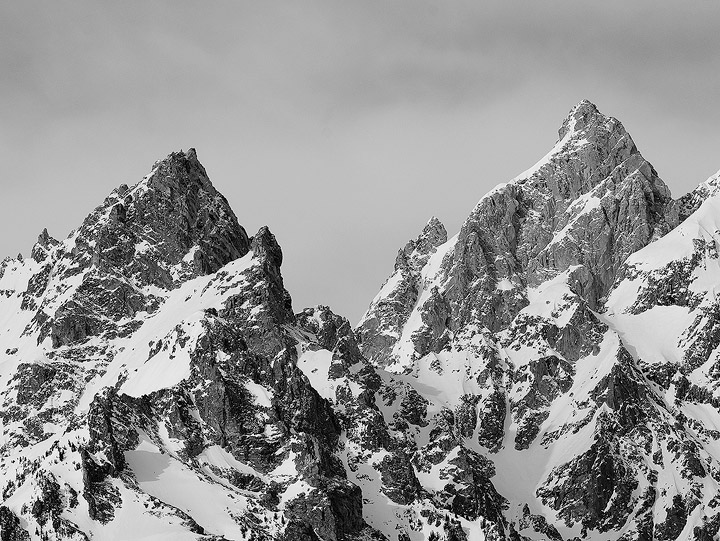 Tewinot and the Grand Teton with late Spring Snow cover