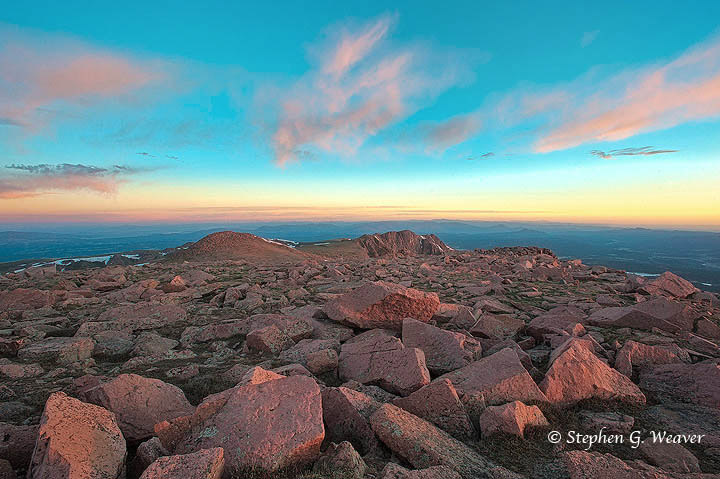 Pikes Peak, mountains, Colorado, sunrise, fourteeners, 14ers