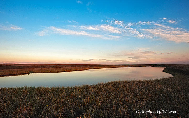 Beautiful 2:00 Am light over the Arctic Cosatal plain in the Arctic National Wildlife Refuge, Alaska