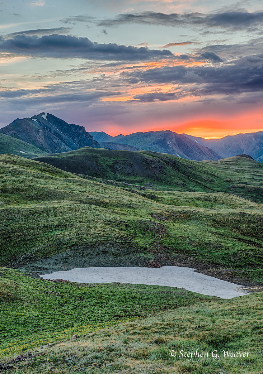 sunrise, Cinnamon Pass, San Juan Mountains, Colorado