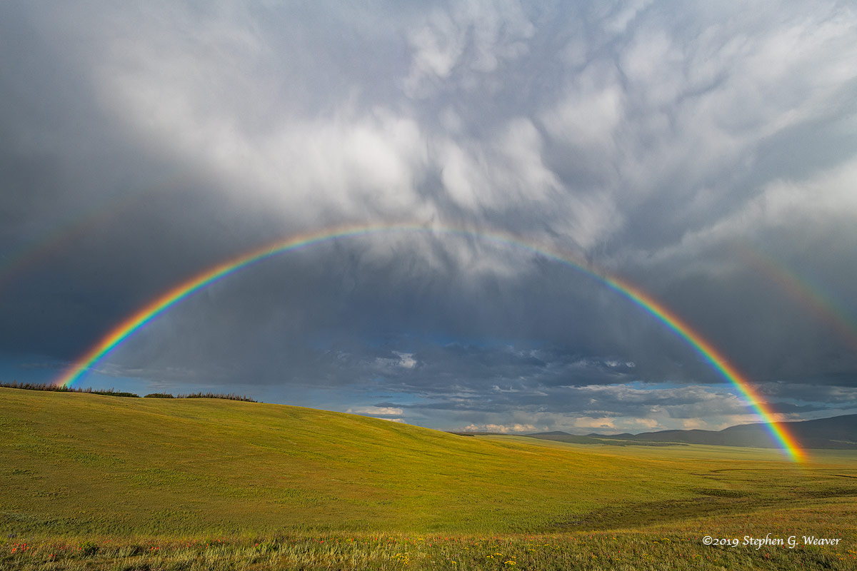 Colorado, rainbow, Summer, storm